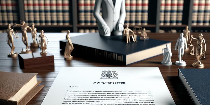 Lettre de Motivation pour le BUT CJ (Carrières Juridiques)